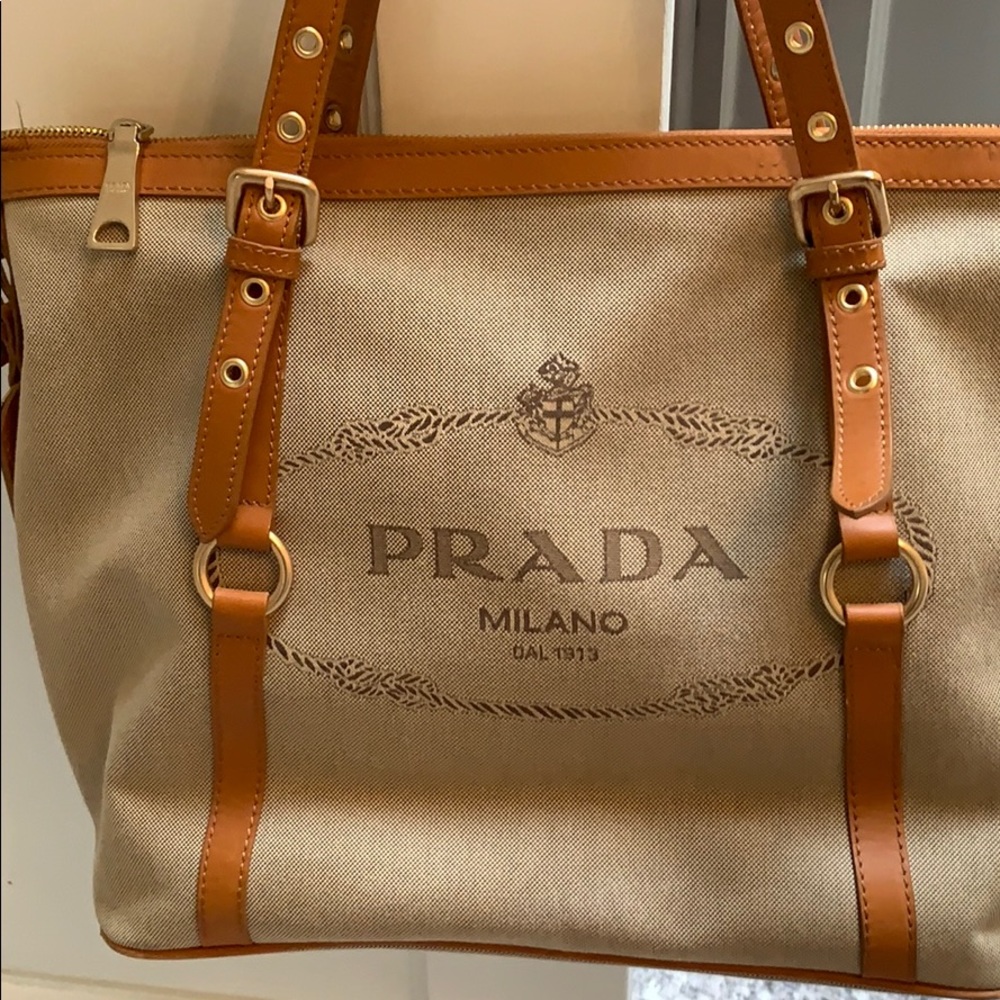 Prada canvas bag